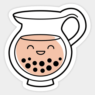 Cute Bubble Tea Pitcher - Tea Time Sticker